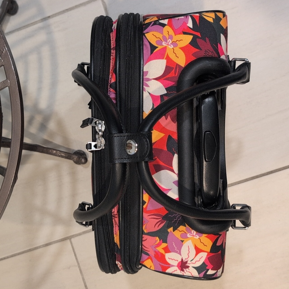 Vera Bradley Rolling Work Bag Rosa Floral - Picture 5 of 17